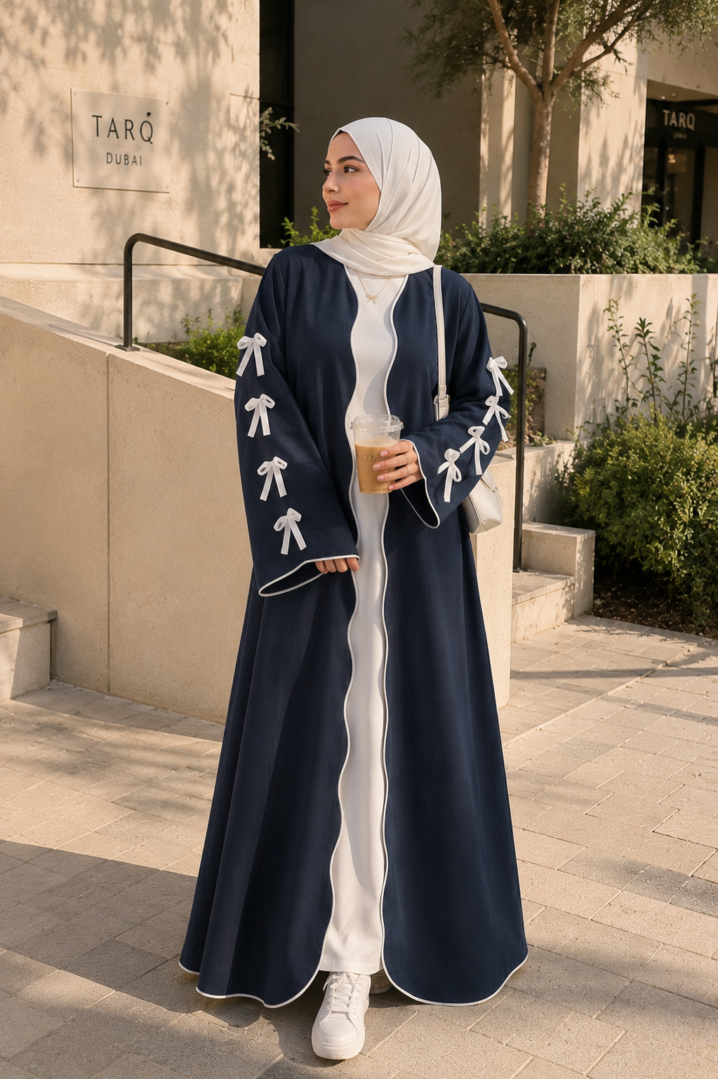 Bow Ribbon Abaya