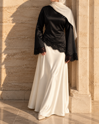Silky Satin Maxi Skirt 7