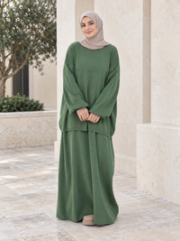 Winter Knit Co-ord Set | Oversized Sweater & Maxi Skirt 4