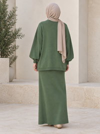 Winter Knit Co-ord Set | Oversized Sweater & Maxi Skirt 6