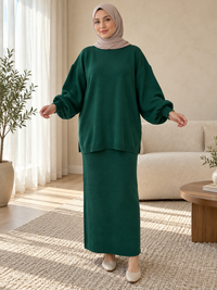 Winter Knit Co-ord Set | Oversized Sweater & Maxi Skirt 7