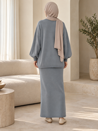 Winter Knit Co-ord Set | Oversized Sweater & Maxi Skirt 10