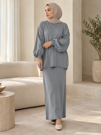 Winter Knit Co-ord Set | Oversized Sweater & Maxi Skirt 12