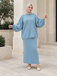 Winter Knit Co-ord Set | Oversized Sweater & Maxi Skirt 13