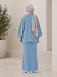 Winter Knit Co-ord Set | Oversized Sweater & Maxi Skirt 15