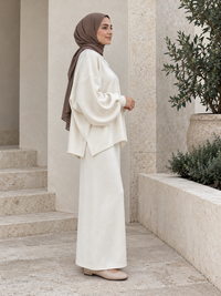 Winter Knit Co-ord Set | Oversized Sweater & Maxi Skirt 2
