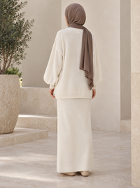 Winter Knit Co-ord Set | Oversized Sweater & Maxi Skirt 3