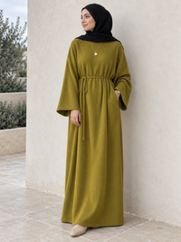Ribbed Belted Modest Maxi Dress | Qissaat 12